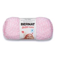 Bernat Softee Baby Yarn, 5 oz, Gauge 3 Light, Baby Pink Marl
