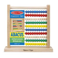 Melissa & Doug Abacus Classic Wooden Toy (Developmental Toy, Brightly-Colored Wooden Beads, 8 Extension Activities, Great Gift for Girls and Boys - Best for 3, 4, and 5 Year Olds)