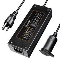 AstroAI AC to DC 10A Converter, 12V DC/120W/7.78FT, Car Cigarette Lighter Socket AC/DC Power Supply Adapter Transformer for Inflator, Car Refrigerator, and Other Car Devices