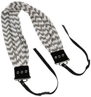 Capturing Couture SCARF-CVGG Chevron Scarf Collection Camera Strap, Grey