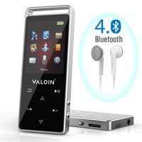 Valoin MP3 Player,Bluetooth 4.0 mp3 Player with FM Radio Lossless Music Player with Pedometer for Walking Support Voice Recorder,Up to 50 Hours Playback
