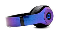Beats by Dre Studio 3 Wireless - Custom Painted Dr. Dre Bluetooth Headset - (Chameleon Blue/Purple)