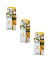 Prime Wire & Cable PB801115-3-Pk 6-Outlet Power Strip with 8-Feet Cord, 3-Pack, White