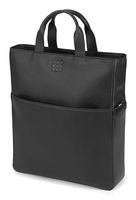 Moleskine Classic Leather Vertical Shopper, Black -  For Work, School, Travel, Everyday Use, Space for Tablet, Laptop, & Chargers, Notebook Planner or Organizer, Padded Adjustable Straps Secure Zipper