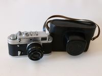 Camera ZORKI-4K Vintage USSR Film Camera With Lens INDUSTAR 50mm/3.5 Lens Silver