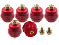 LBY 6pcs Busbar Insulator Polyester Standoff Insulators SM-25 with Screw High-Strength Busbar Insulator Supporter
