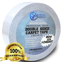 Sugarman Creations Strongest Double Sided Carpet Tape-[2-Inch-by-40-Yard,120 feet!-2X More!]- 5 Stars Professional Grade,Industrial Strength,Heavy Duty Rug Tape.Top Rated Carpet Underlayment Adhesive