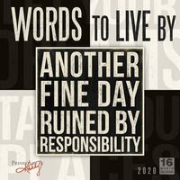 2020 Calendar: Words to Live by 16-Month 2020 Wall Calendar