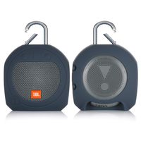 TXEsign Protective Silicone Stand Up Case for JBL Clip 3 Waterproof Portable Bluetooth Speaker (Blue)
