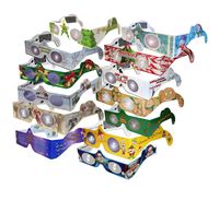 23 Pairs 3D Holiday Glasses -13 Different Styles  Includes Jingle Bells,   Folded Sleeved - Transform Holidays Lights Into Magical Images