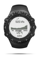SUUNTO Core Regular Black Digital Display Quartz Watch, Black Elastomer Band, Round 49.1mm Case