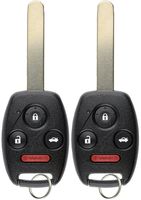 KeylessOption Keyless Entry Remote Control Uncut Car Ignition Chipped Key Fob Replacement for Honda Civic N5F-S0084A (Pack of 2)