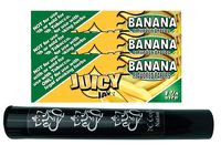 Herb Airtight Tube Pocket Protector with Juicy Jay's Banana 1.25 Flavored Hemp Rolling Papers 3 Count DC Crafts Nation- Ganesha