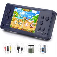 HigoKids Retro Classic Handheld Game Console Built in 218 Games AV Out Retro Childhood Family TV Video Game Controller 3.5 Inches LCD Large Screen 1 USB Charge Handheld Games for Adults-Royal Blue