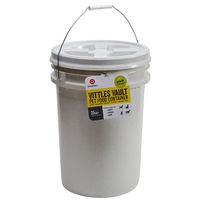 Gamma2 Vittles Vault 25 lb Airtight Bucket Container for Food Storage, Food Grade and BPA Free