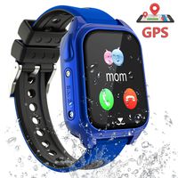 PTHTECHUS Smart Watch for Kids GPS Tracker - Boys & Girls IP67 Waterproof Smartwatch Phone SOS Alarm Clock Camera Games Sports Watches for Students Cellphone Watch Children Birthday Gifts