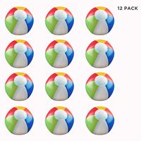 Beach Balls - 6" Multi - Color, 12 Pack