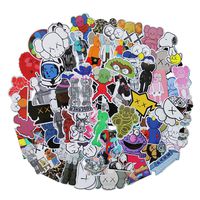 KAWS Stylish Stickers Laptop Stickers Cute Cartoon Computer Vinyl Sticker Waterproof Bike Skateboard Luggage Decal Graffiti Patches Decal 65 PCS