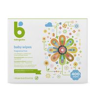 Babyganics Baby Wipes, Unscented, 400 Count (4 Packs of 100 Wipes), Packaging may vary
