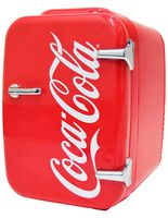 Coca-Cola Vintage Chic 4L Cooler/Warmer Mini Fridge by Cooluli for Cars, Road Trips, Homes, Offices and Dorms (110V/12V)