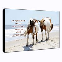 LACOFFIO in Quietness Isaiah 30:15 Wall Art Décor Plaque 9"x 6" Housewarming Gift Idea