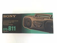 Sony Radio Cassette Recorder Boombox, with AM/FM Radio (Model # CFS-B11)