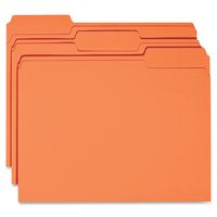 Business Source 1-ply Tab Colored File Folder