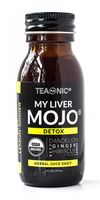 Teaonic My Liver Mojo, Detox, Organic, Natural, Caffeine-Free, Unsweetened Herbal Juice Shot, Beet, Lemon, Ginger 2oz (Pack of 12)