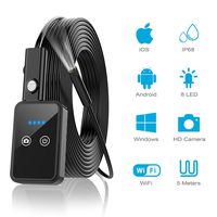 VICTONY 1200P Wireless Endoscope, 16.4ft WiFi Borescope Inspection Camera 2.0 Megapixels HD Snake Camera for Android and IOS Smartphone, iPhone, Samsung, Tablet