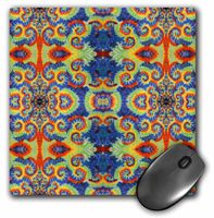 3dRose LLC 8 X 8 X 0.25 Inches Primary Paisley Mouse Pad (mp_23122_1)