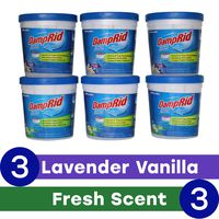 DAMPRID Refillable 10.5 OZ 6-Pack Moisture Absorber, 6 Pack, Blue, 6 Count