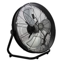 Vie Air VA-20W 20" Industrial Floor Drum Fan with 3 Speed, 360 Tilt Head, Black