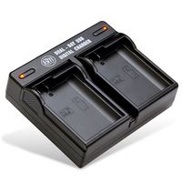 BM Premium EN-EL15, ENEL15 Dual Rapid Battery Charger for Nikon Z6, Z7, D850, D7500, 1 V1, D500, D600, D610, D750, D800, D800E, D810, D810A, D7000, D7100, D7200 Digital Cameras