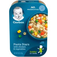 Gerber Pasta Stars with Chicken & Vegetables, 6 Ounce (Pack of 6)