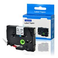 SuperInk 1 Pack Compatible TZe-FA3R TZeFA3R TZ-FA3R TZFA3R Red on White Fabric Iron-on Label Tape Cassette (12mmx3m,0.47''x10ft) for P-Touch PT-P750W PT-P700 PT-D210 PT-D600 Label Maker