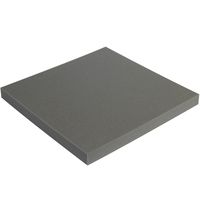 BOX USA BFSC12121 Soft Foam Sheets, 1" x 12" x 12", Charcoal (Pack of 48)