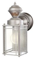 Heath Zenith HZ-4135-SV 150 Degree Motion Sensing Decoractive Security Light with DualBrite Technology, Silver
