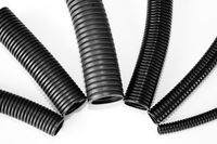 2" Split Polyethylene Wire Loom (100 ft.), Black