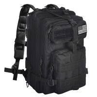 NOOLA Military Tactical Backpack Large Army Rucksack Assault Pack Molle Bag Black