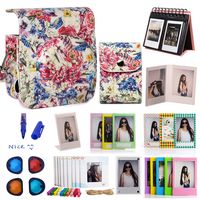 Woodmin Rose 12-in-1 Fujifilm Instax Accessories Bundle for Fuji Instant Mini 90 Camera (Camera case/Photo Bag/Albums/Frames/Stickers/Filters/Selfi-Lens)