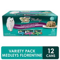 (24 pack) Purina Fancy Feast Gravy Wet Cat Food Variety Pack, Medleys Florentine Collection - (2 Packs of 12) 3 oz. Cans