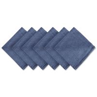 DII 100% Cotton Cloth Napkins, Oversized 20x20" Dinner Napkins, For Basic Everyday Use, Banquets, Weddings, Events, or Family Gatherings - Set of 6, Denim
