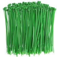 Livder Green Heavy Self-Locking Nylon Zip Cable Ties, 6 Inch (100 Pieces)