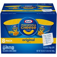 Kraft Original Macaroni & Cheese Dinner (2.05 oz Cups, 8 Count)