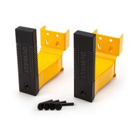 Dewalt Cord Minder Bracket 2-Piece Storage Rack Accessory Set, Compatible with 4 and 6-foot Dewalt Storage Racks, 50-lb Load Capacity for Set, Spring-Loaded, Locking Pins Included, Powder-Coated