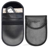 MONOJOY Farday Bags Car Key Signal Blocker Case Keyless Entry Fob Guard Signal Blocker Pouch Bag, Antitheft Lock Devices, Healthy Cell Phone Privacy Protection Security WiFi/GSM/LTE/NFC/RF 2 Pack