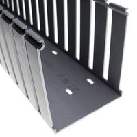 Panduit G4X5LG6 Type G Wide Slot Wiring Duct, PVC, Light Gray