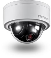 TRENDnet Indoor/Outdoor 3MP Motorized PTZ Dome Network Camera, 4x Optical Zoom, 16x Digital Zoom, Autofocus, IP66 Housing, Free iOS and Android mobile apps, ONVIF Profile S, TV-IP420P