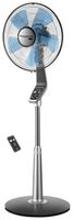 Rowenta VU5670 Turbo silence Stand Fan Oscillating Fan with Remote Control, Standing Fan, 5-speed, Silver