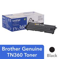 Brother Genuine High Yield Toner Cartridge, Black Toner, Page Yield Up To 2,600 Pages, TN360